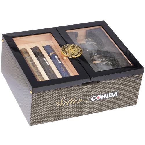 Weller by Cohiba Holiday Humidor Gift Box with 3 Cigars