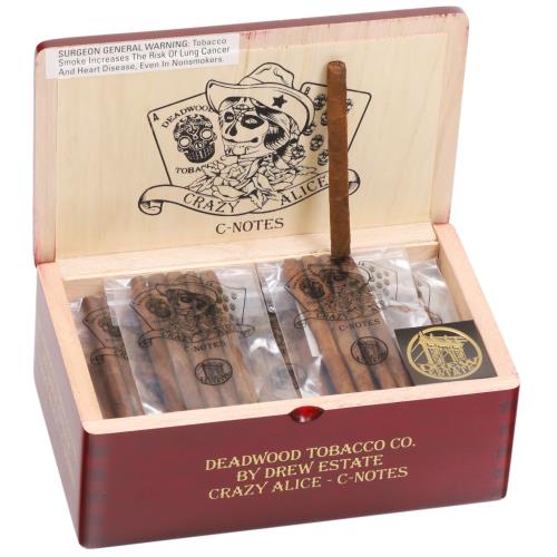 crazy ed's discount tobacco Deadwood By Drew Estate Alice C-Notes Innovative and challenging jigsaw puzzle from Ceaco Deadwood Crazy Alice C-Notes 3"3/4