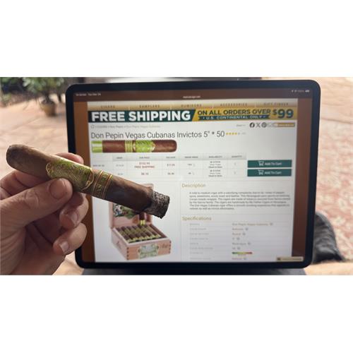Don Pepin Vegas Cubanas Invictos 5  * 50