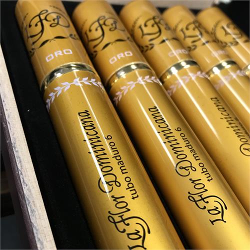 La Flor Dominicana Oro Tubo No. 6 Maduro 6  * 54