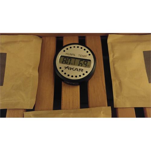 Savoy Executive Ebony Macassar Humidor, Large