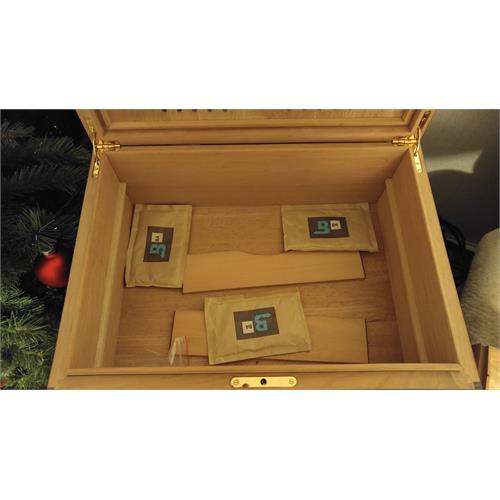 Savoy Executive Ebony Macassar Humidor, Large