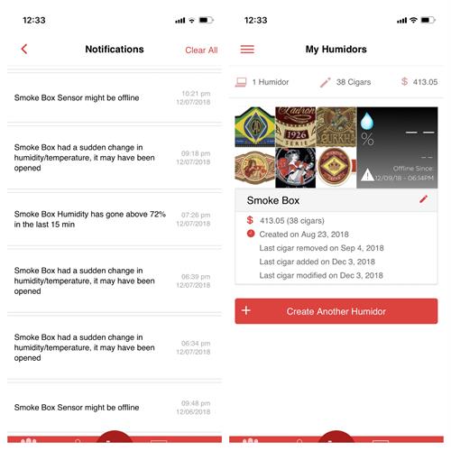 Cigar Scanner WiFi Hygrometer and Thermometer