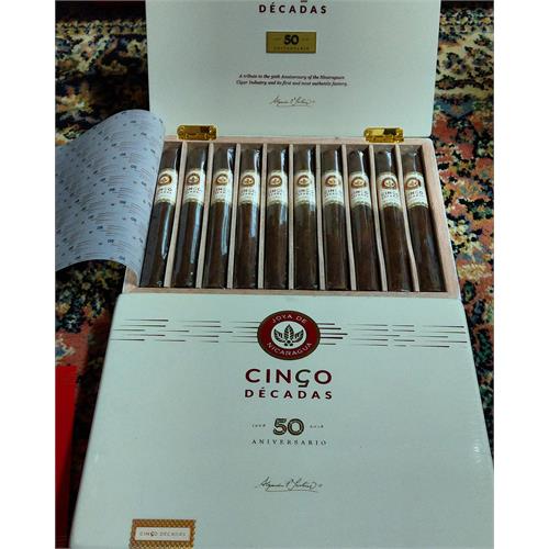 Joya de Nicaragua Cinco Decadas El General 7  * 50