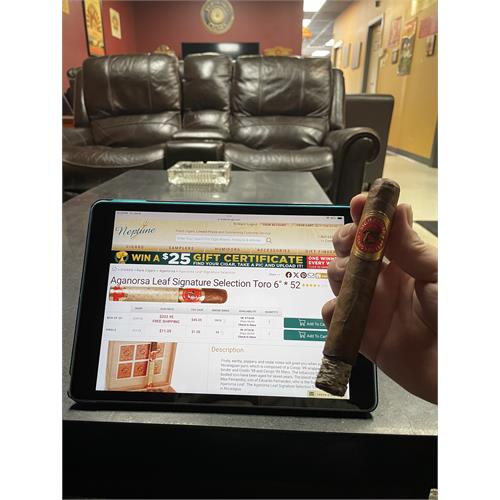 Aganorsa Leaf Signature Selection Toro 6  * 52