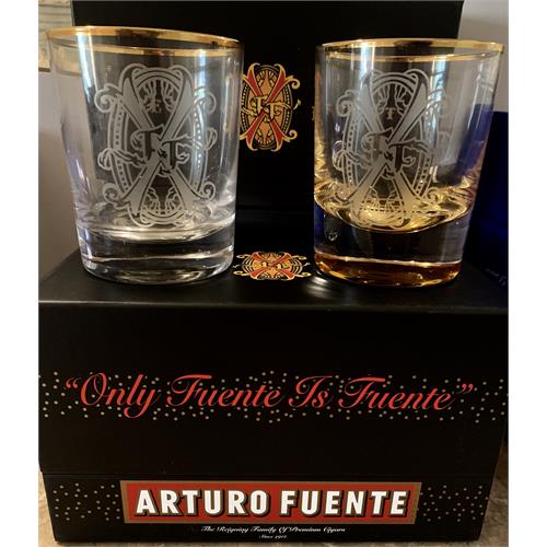 Arturo Fuente 2-Piece Rocks Glass Set