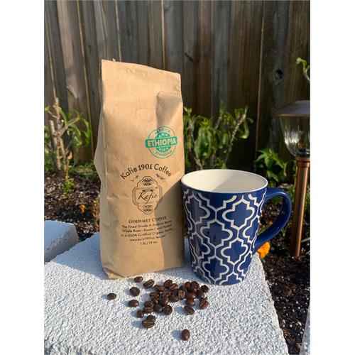 Kafie 1901 Gourmet Ethiopia Roasted Coffee 16oz Bag