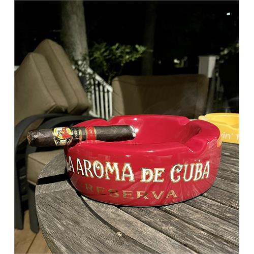 La Aroma de Cuba Ceramic Reserva 4-Cigar Ashtray