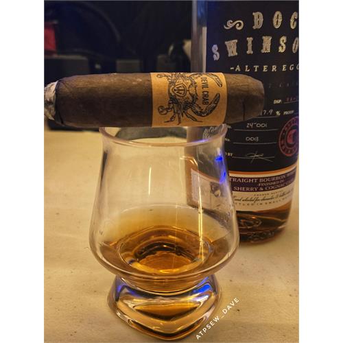 West Tampa Tobacco Company Devil Crab Figurado Pig Tail 4 1/2 * 60