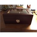 50-cigar Monaco Glass Top Humidor
