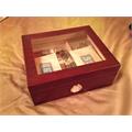 50-cigar Monaco Glass Top Humidor
