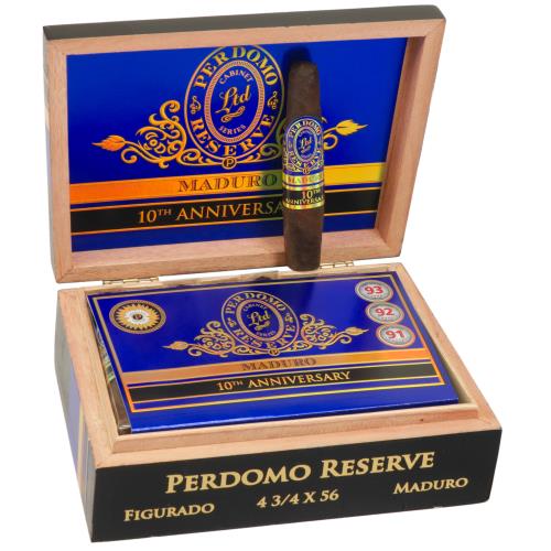 Perdomo Reserve 10th Anniversary Maduro Figurado 4 3/4 * 56