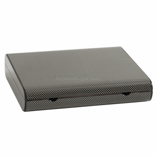 10-Cigar Humidor Comoy's Black Carbon Fiber