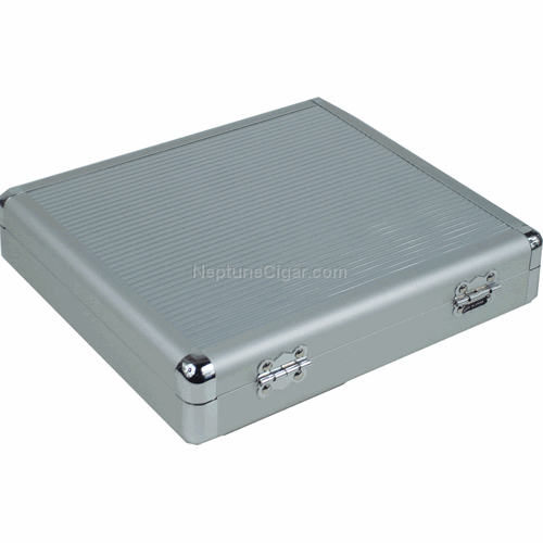 12-cigar Aluminum Travel Humidor with Foam 3490