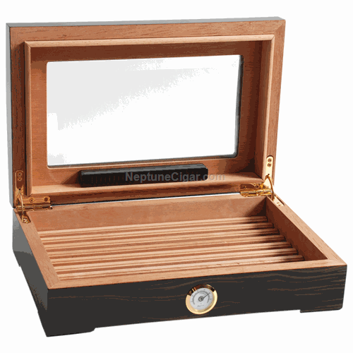 30-cigar Dumaine Glass Top Humidor Dumaine-30