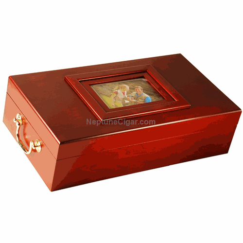 Craftsman's Bench Celebration Humidor with Picture Frame