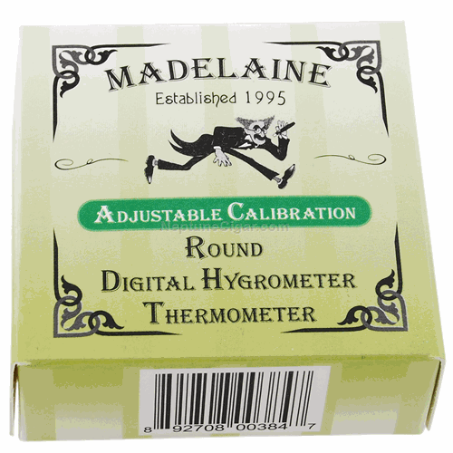 Madelaine Adjustable Round Digital Hygrometer