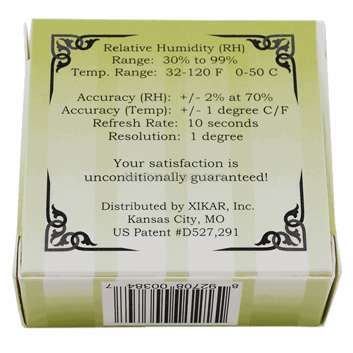 Madelaine Adjustable Round Digital Hygrometer