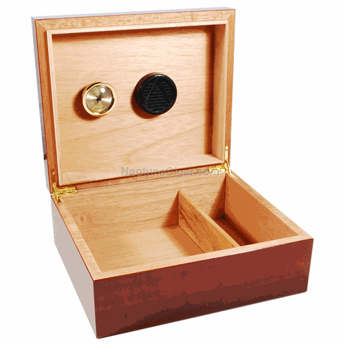 25-cigar Wood Humidor