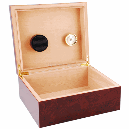 25-cigar Wood Humidor