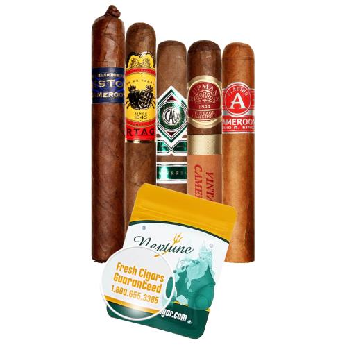 Cameroon Wrapper Robusto, 5-cigar Sampler