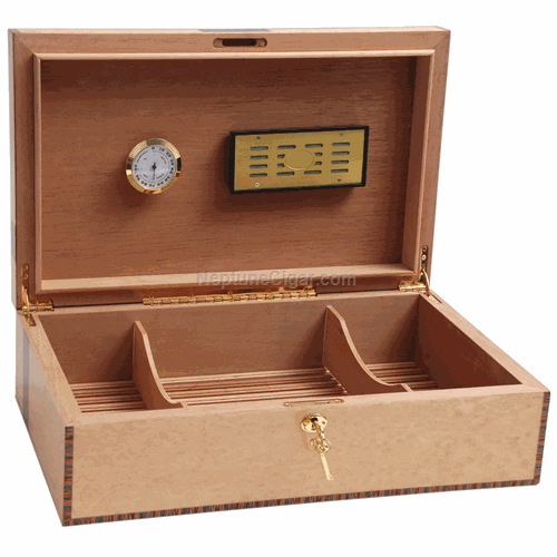175-cigar Rampart Birdseye Maple Humidor