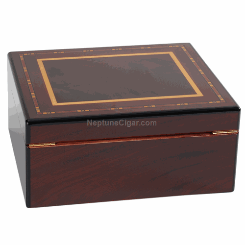 50-Cigar Madison Humidor Burlwood Finish MADISON-50 