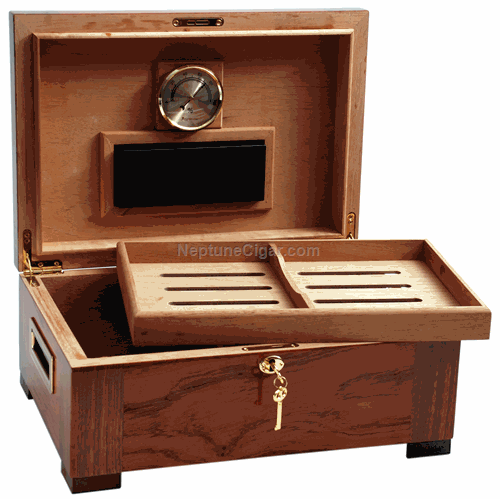 150-cigar Tobacco Leaf Humidor STSON