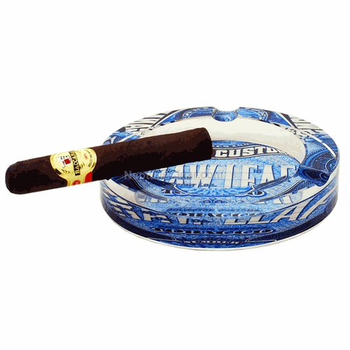 Raw Leaf Crystal Cigar Ashtray