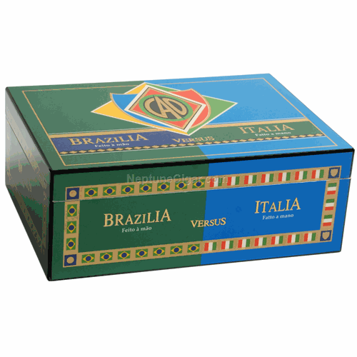 75-Cigar Brazilia Vs. Italia Humidor