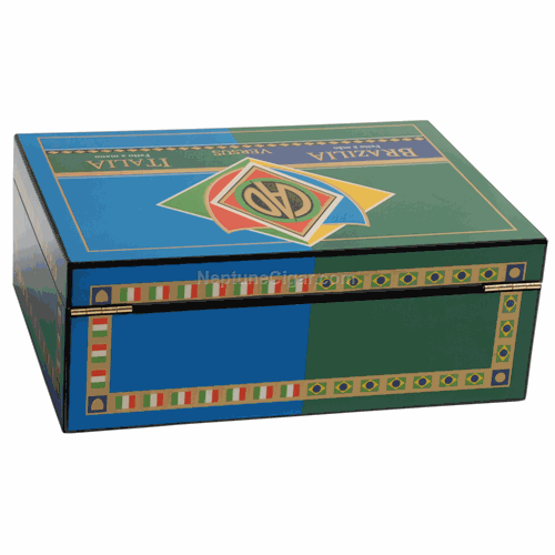 75-Cigar Brazilia Vs. Italia Humidor