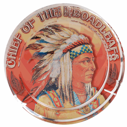 Chief Broadleaf Crystal Cigar Ashtray