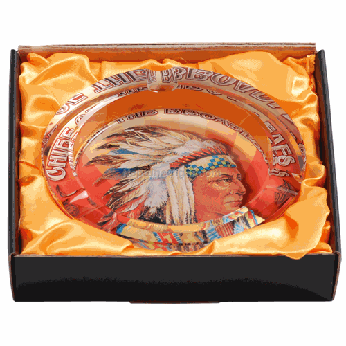 Chief Broadleaf Crystal Cigar Ashtray