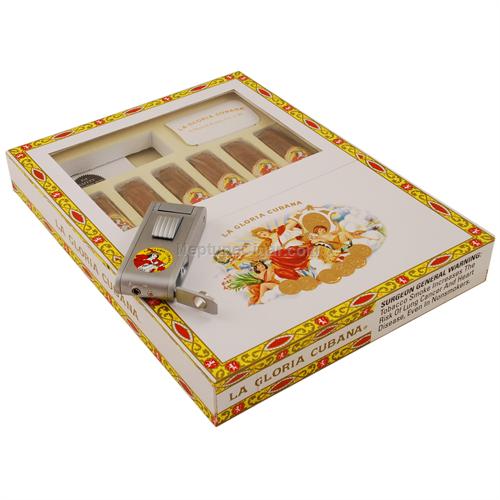 La Gloria Cubana Wavell Extra and Lighter, 6-cigar Sampler