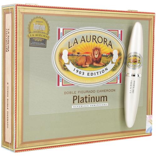 La Aurora Preferidos Cameroon Platinum Tubes 5  * 54, Box of 8