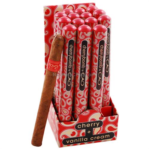 CAO Flavours Cherrybomb Tubos 4 3/4 * 30, Box of 20