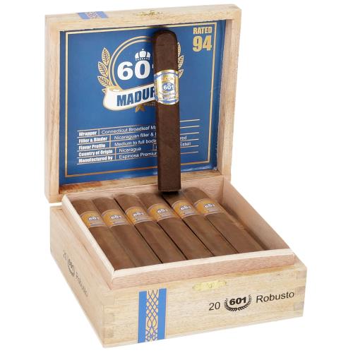 601 Maduro Box Press Robusto 5 1/4 * 52