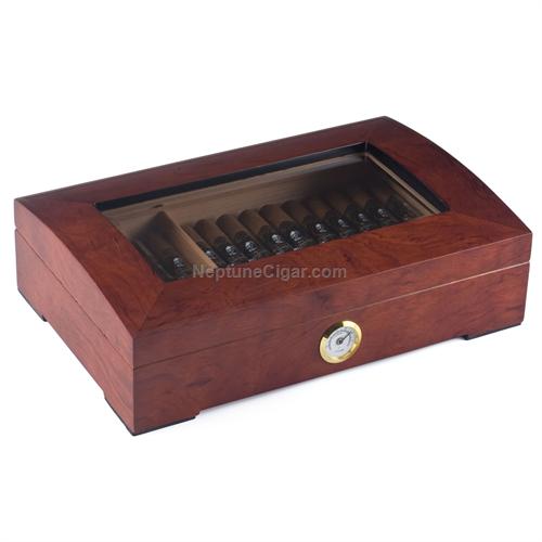 30-cigar Canal Glasstop Humidor Canal-30