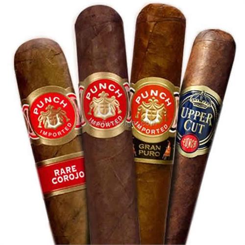 Punch "King of the Deck" Smoker Box, 4-Cigar Sampler