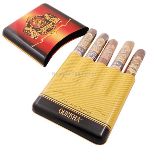 Gurkha Crest Metal, 5-cigar sampler