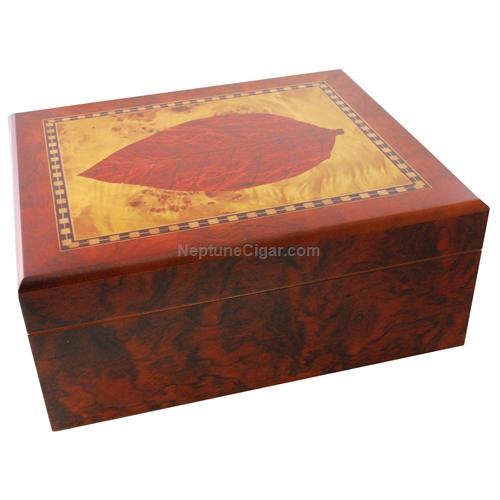 25-40 Cigar Tobacco Leaf Humidor Gift Set 21-8250G