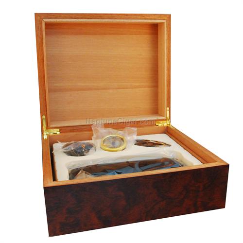 25-40 Cigar Tobacco Leaf Humidor Gift Set 21-8250G