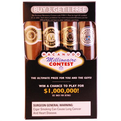 Macanudo Millionaire Contest, 4-Cigar Sampler