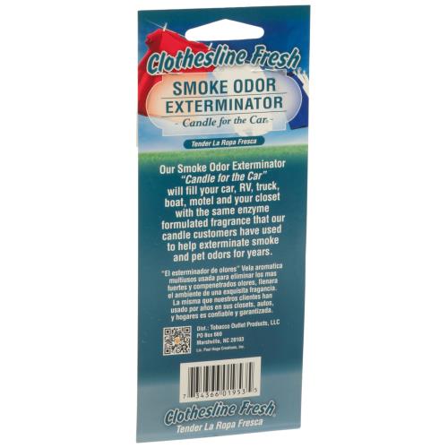 Smoke Odor Exterminator Candle for the Car