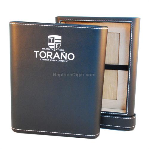 Torano 6-Cigar Leather Travel Humidor