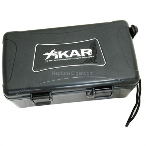 XIKAR 15-Cigar Travel Humidor, Black 215XI