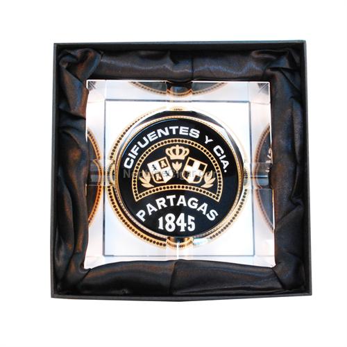 Partagas Crystal 4-Cigar Ashtray