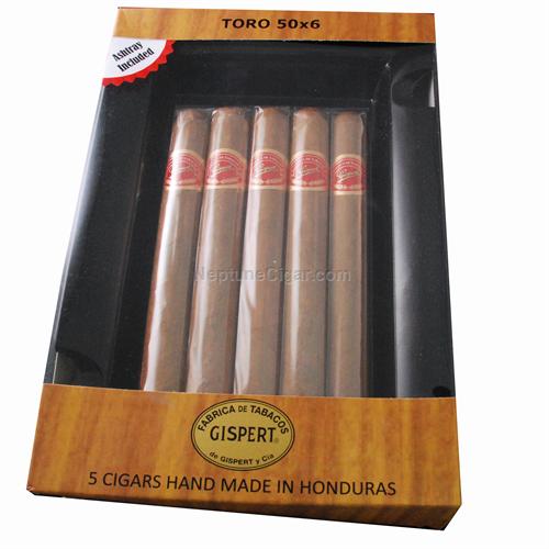 Gispert Toro 5-Cigar Sampler with Ashtray