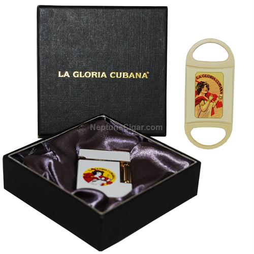 La Gloria Cubana Cigars Lighter and Cutter Combo