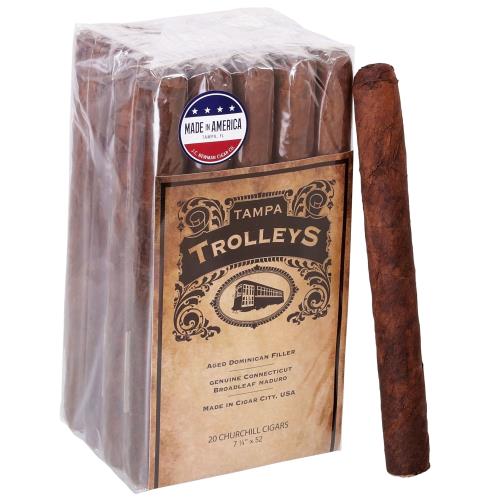 Tampa Trolleys Churchill 7 1/4 * 52, Bundle of 20
